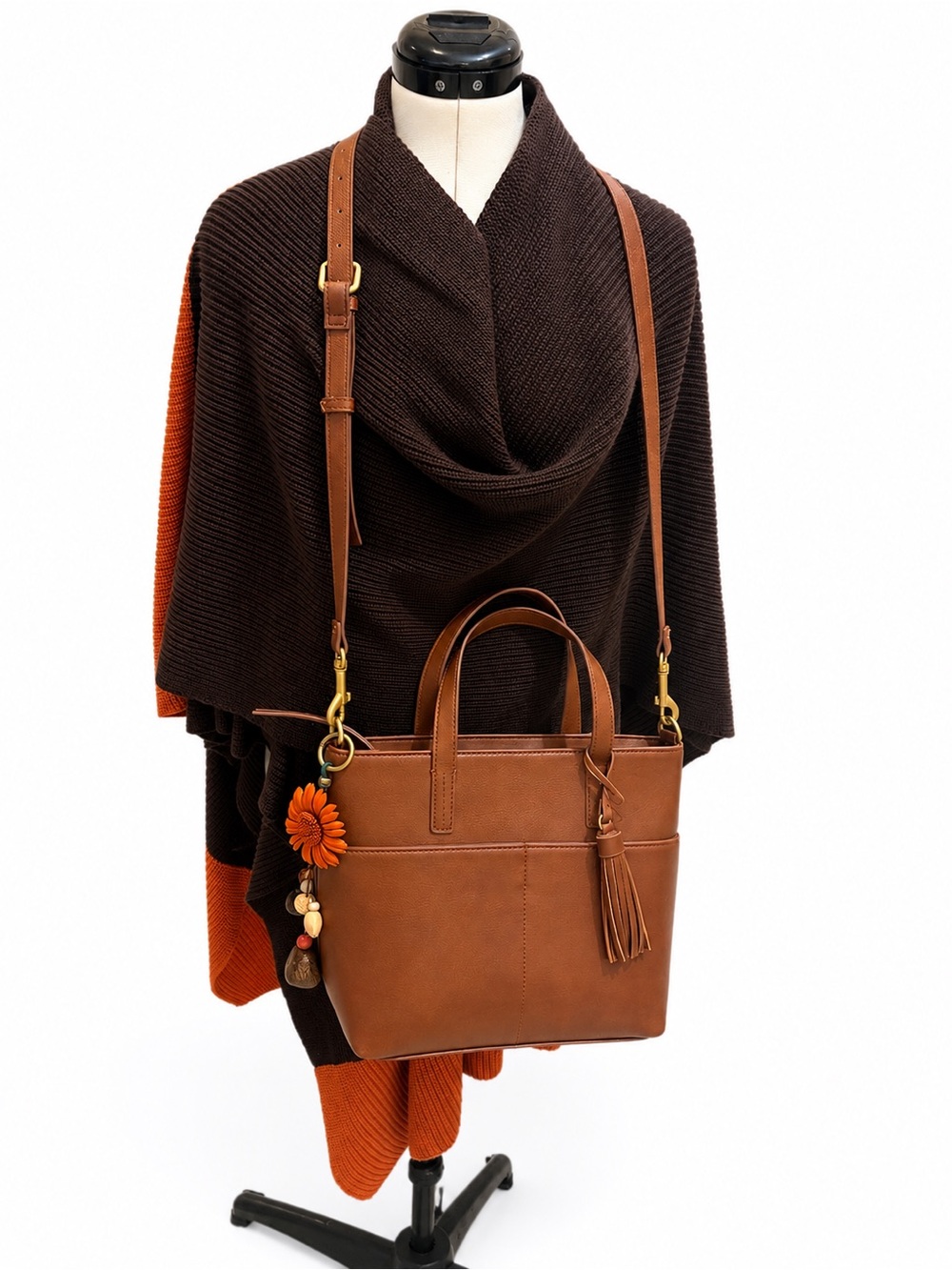New!Cozy and stylish fall-inspired set featuring a cardigan and brand new purse